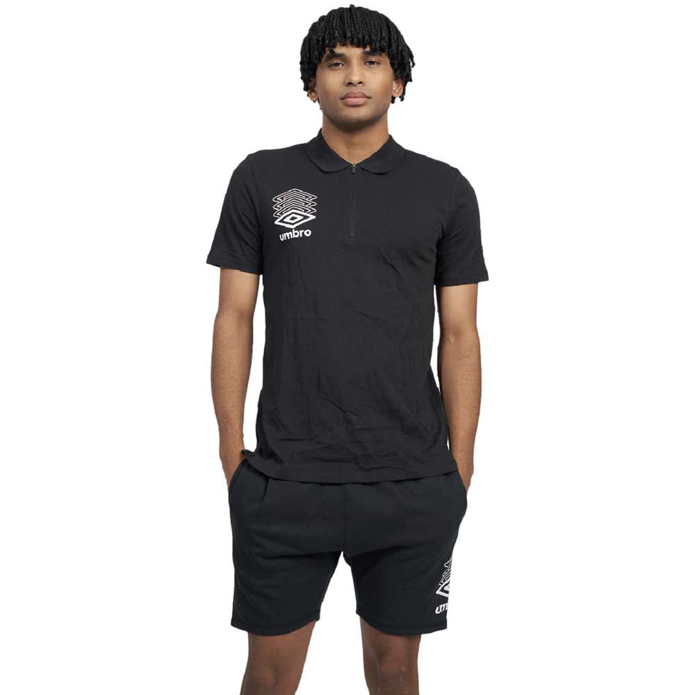 Umbro Terrace Short Sleeve Polo Schwarz M Mann von Umbro