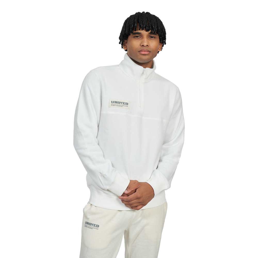 Umbro Undyed Half Zip Sweatshirt Weiß M Mann von Umbro