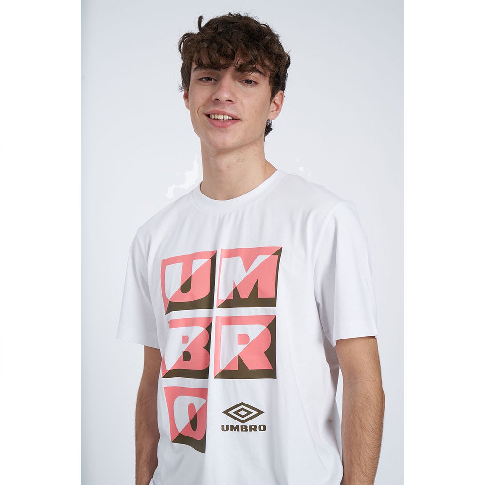 Umbro Zuma Graphic Short Sleeve T-shirt Weiß S Mann von Umbro