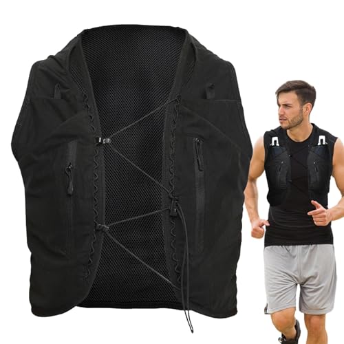 Umiocns Motorrad-Brusttasche, leichte Sportweste, leichte Laufweste, praktische Herren-Brusttasche mit extra Stauraum für Workouts Umiocns Motorrad-Brusttasche, leichte Sportweste, leichte Laufweste, praktische Herren-Brusttasche mit extra Stauraum für Workouts von Umiocns