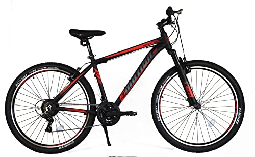 Umit Unisex Erwachsene 4 Bewegung Fahrrad, Schwarz-rot, 29" T.18 von Umit