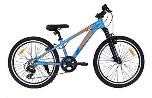 Umit Unisex Jugend 4 Bewegung Fahrrad, Blau-Orange, 24" von Umit