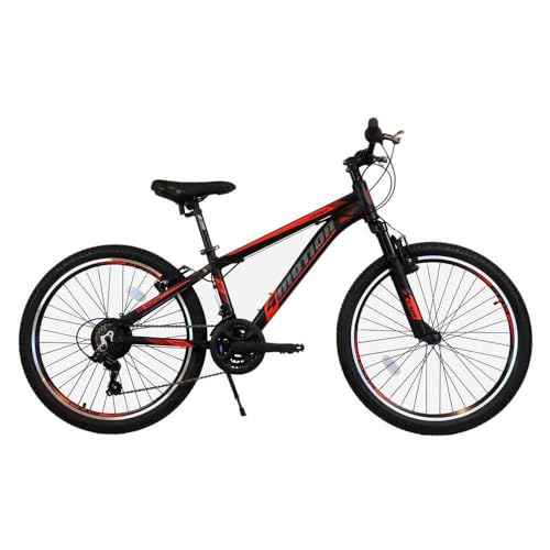 Umit Unisex Jugend 4 Bewegung Fahrrad, Schwarz-rot, 24" von Umit