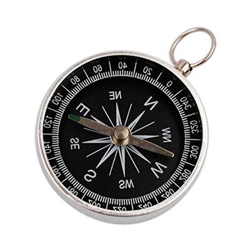 1 Stück kleiner Kompass Schlüsselanhänger tragbar aus Aluminiumlegierung Kompass Tasche Handwerk für Geschenke von Unbekannt