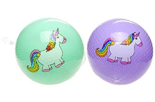 2 Einhorn Bälle PVC Spielball Wasserball 23 cm 2 Einhorn Bälle PVC Spielball Wasserball 23 cm von Unbekannt