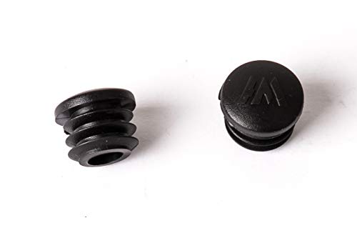 2 Stück Fahrrad Lenker End Stopfen Kappen MTB 19mm Bar End Plugs Gummi Schwarz von Unbekannt