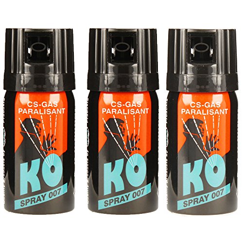 3x-KO Spray KO-Spray-007 CS-GAS PARALISANT zur selbstverteidigung 40ml von Unbekannt