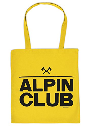 Baumwolltasche Wandern Bergsteigen Klettern Sprüche Tasche : Alpin Club - lustige Stofftasche - Farbe: Gelb Baumwolltasche Wandern Bergsteigen Klettern Sprüche Tasche : Alpin Club - lustige Stofftasche - Farbe: Gelb von Unbekannt