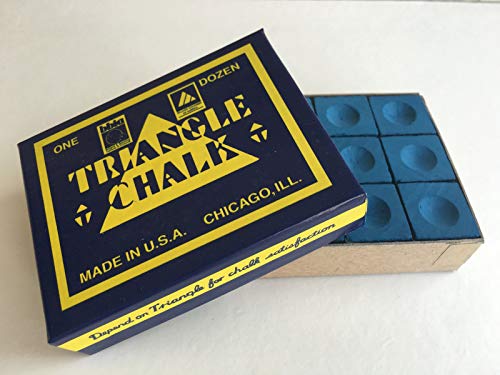 Original USA Billardkreide Triangle blau, 12 Stück im Karton Original USA Billardkreide Triangle blau, 12 Stück im Karton von GamePoint