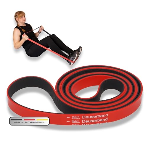 Deuserband Original Widerstandsband Gymnastikband aus Naturkautschuk, vegan, rutschfest, In Deutschland gefertigte Fitnessbänder für Krafttraining, Fitness, Yoga Deuserband Original Widerstandsband Gymnastikband aus Naturkautschuk, vegan, rutschfest, In Deutschland gefertigte Fitnessbänder für Krafttraining, Fitness, Yoga von Deuser