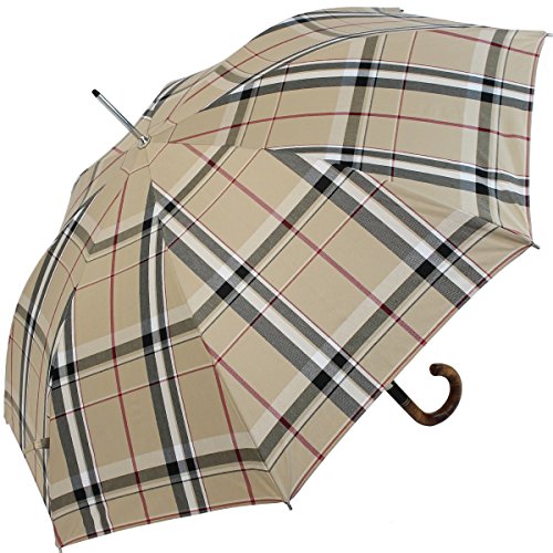 Doppler Manufaktur Herren Stockschirm Diplomat kariert beige mit echtem Holzgriff Doppler Manufaktur Herren Stockschirm Diplomat kariert beige mit echtem Holzgriff von Unbekannt