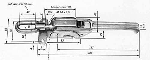 Exzenterverschluss, verstellbar, verzinkt Vz Gr.1 30 640 10 Motorrad Exzenterverschluss, verstellbar, verzinkt Vz Gr.1 30 640 10 Motorrad von Unbekannt