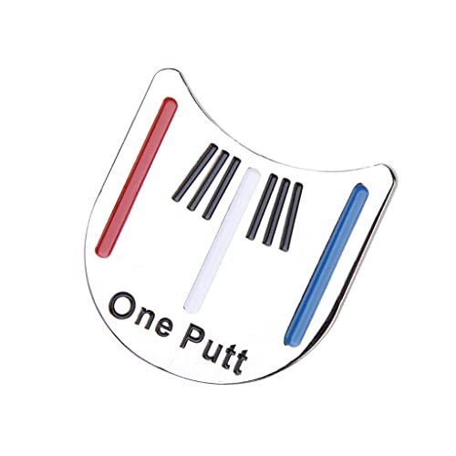 Cutefly Unisex – Erwachsene Golf Putting Alignment Tool Hat Clip and Ball Marker, Silver, one Size Cutefly Unisex – Erwachsene Golf Putting Alignment Tool Hat Clip and Ball Marker, Silver, one Size von cutefly