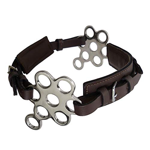 Hackamore Flower - Zaum Reithalfter aus Leder mit Edelstahlbeschlag und Polsterung - Unisize Hackamore Flower - Zaum Reithalfter aus Leder mit Edelstahlbeschlag und Polsterung - Unisize von Unbekannt