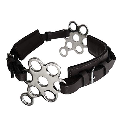 Hackamore Flower - Zaum Reithalfter aus Leder mit Edelstahlbeschlag und Polsterung - Unisize Hackamore Flower - Zaum Reithalfter aus Leder mit Edelstahlbeschlag und Polsterung - Unisize von Unbekannt