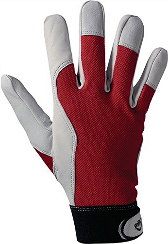 Handschuh EN388 Kat.II Gr. 10 Ziegennappa Handrücken rot Klettverschluss a.Karte Handschuh EN388 Kat.II Gr. 10 Ziegennappa Handrücken rot Klettverschluss a.Karte von Unbekannt