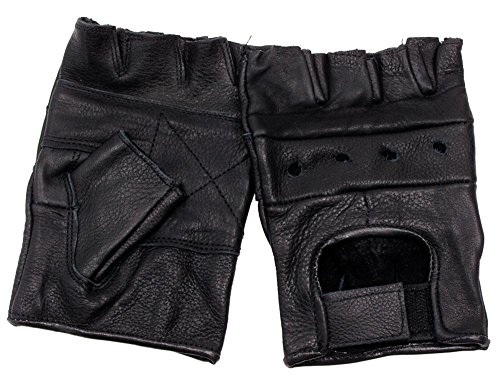 Leder Trainingshandschuhe ohne Finger schwarz S-XXL XL Leder Trainingshandschuhe ohne Finger schwarz S-XXL XL von Unbekannt
