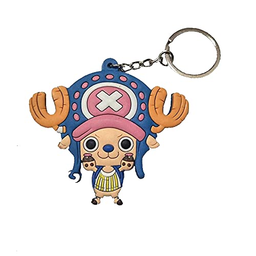 One Piece Schlüsselanhänger aus PVC, doppelseitig, Chopper – 7 cm von Unbekannt