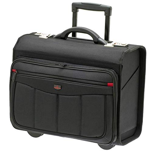 Pilotenkoffer Trolley Aktenkoffer mit Rollen und Laptopfach 15" Zoll Business Laptop Trolley Handgepäck von Unbekannt