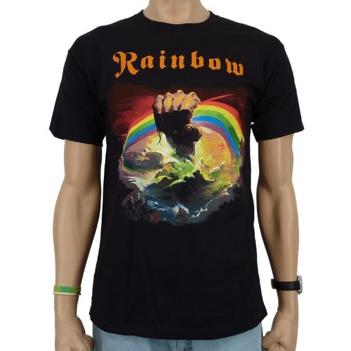 Rainbow - Rising Band T-Shirt, schwarz, Größe:M von Unbekannt