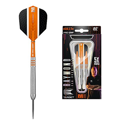 Target Darts Raymond Van Barnefeld 80% Steel Tip Dartpfeile (23gr), natur 23g von Target Darts