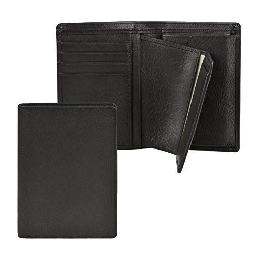 Sonnenleder Geldbörse Leder mit herausnehmbarem Ausweisetui Herren Damen Portemonnaie Geldbeutel RHEIN schwarz von Unbekannt