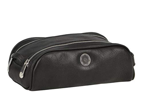 Sonnenleder Kulturbeutel Kulturtasche Leder Kosmetiktasche Toiletry Bag RESCHEN schwarz Sonnenleder Kulturbeutel Kulturtasche Leder Kosmetiktasche Toiletry Bag RESCHEN schwarz von SONNENLEDER
