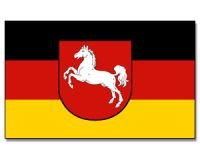 Stock-Flagge 30 x 45 : Niedersachsen von Unbekannt