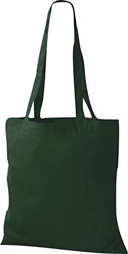 Stoffbeutel Baumwolltasche Beutel Shopper Umhängetasche viele Farbe bottle green von Unbekannt