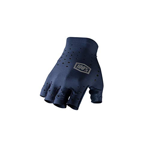 100% Herren Sling Short Finger Handschuhe S Navy von 100%