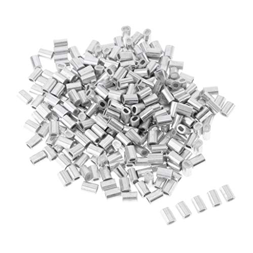 Unbekannt MagiDeal 100pcs Klemmhülsen Quetschhülsen Crimphülsen Klemmhülsen aus Aluminium, 0,8 mm von MagiDeal