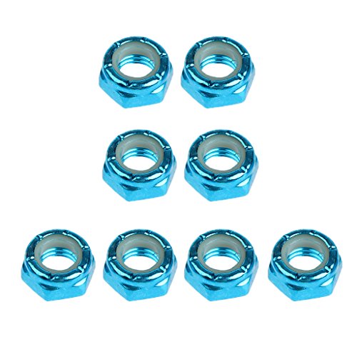 Unbekannt 8 x Muttern Set für Skateboard und Longboard Achsen - Blau Unbekannt 8 x Muttern Set für Skateboard und Longboard Achsen - Blau von Unbekannt