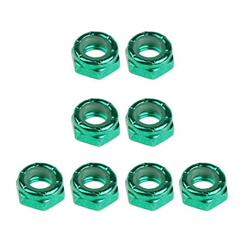 Unbekannt 8 x Muttern Set für Skateboard und Longboard Achsen - Grün Unbekannt 8 x Muttern Set für Skateboard und Longboard Achsen - Grün von Unbekannt