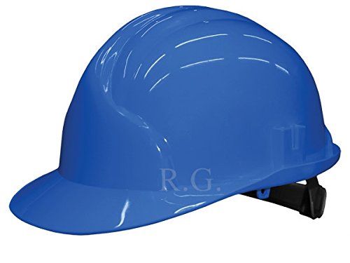 Unbekannt Bauarbeiterhelm Schutzhelm Bauhelm Schutzhelme Helm EN 397 53-61 cm 6 Farben (Blau) von Unbekannt