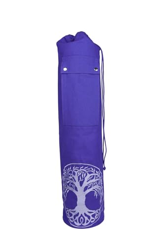 Deuser YOGATASCHE | Violett | XXL | 72 x Ø 15,5 cm | Praktischer Reißverschluss | Verstellbarer Tragegurt | Reißfeste Baumwolle | Waschbar bei 30 Yogamatte | Yoga Tasche, One Size Deuser YOGATASCHE | Violett | XXL | 72 x Ø 15,5 cm | Praktischer Reißverschluss | Verstellbarer Tragegurt | Reißfeste Baumwolle | Waschbar bei 30 Yogamatte | Yoga Tasche, One Size von Deuser