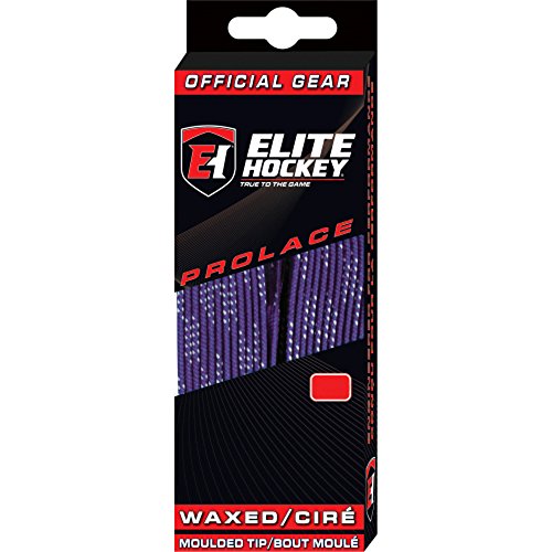 Elite Hockey Unbekannt Prolace Gewachste Hockey-Schnürsenkel, Lila, 244 cm von Elite Hockey
