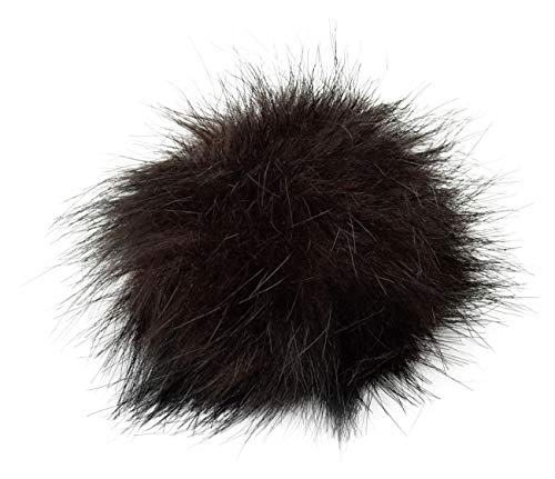 Unbekannt Fell Pompon mit Druckknopf Brown Unbekannt Fell Pompon mit Druckknopf Brown von Unbekannt