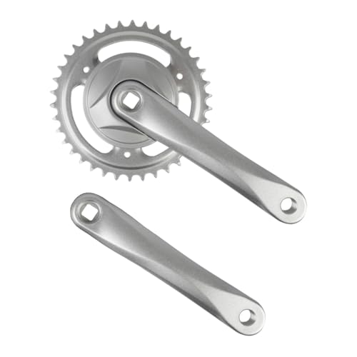 Unbekannt Kettenradgarnitur 38 Zähne 1-Fach, 170 mm Kurbel, Silber Unbekannt Kettenradgarnitur 38 Zähne 1-Fach, 170 mm Kurbel, Silber von Unbekannt