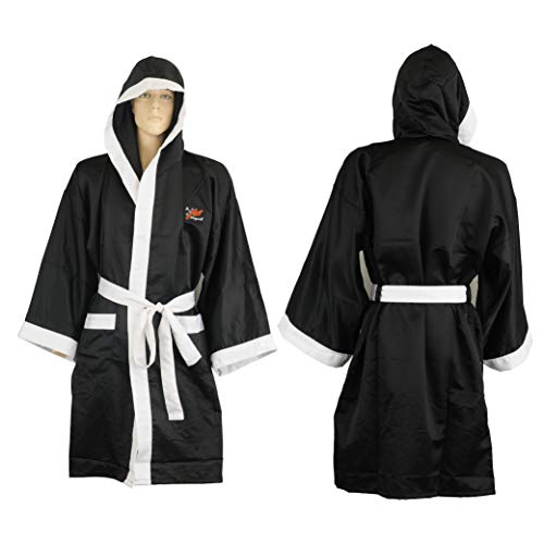Unbekannt Playwell Boxmantel, 100% Satin, Schwarz Unbekannt Playwell Boxmantel, 100% Satin, Schwarz von Playwell