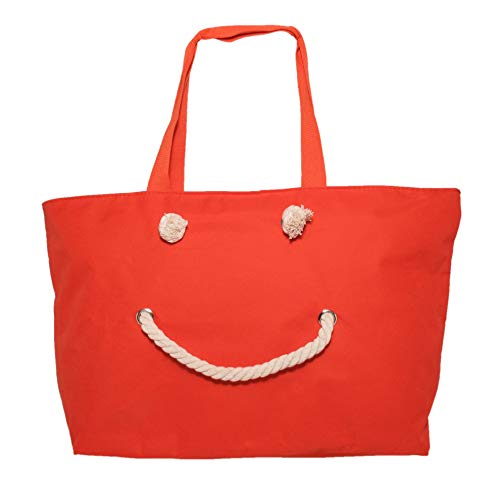 Unbekannt Strandtasche Badetasche Happy Smile XXL (Nr. 80 - Nr. 85) (Orange) von Unbekannt