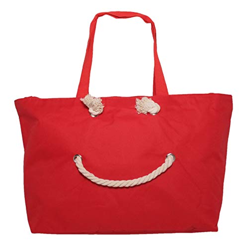 Unbekannt Strandtasche Badetasche Happy Smile XXL (Nr. 80 - Nr. 85) (Rot) von Unbekannt