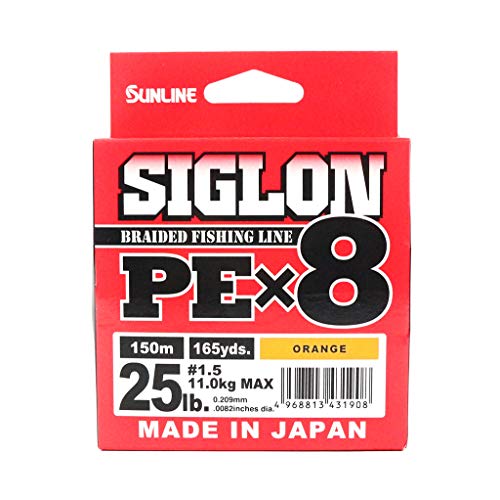 Sunline Siglon PE X8 150 m 25LB/11kg PE #1,5 Orange Sunline Siglon PE X8 150 m 25LB/11kg PE #1,5 Orange von Sunline