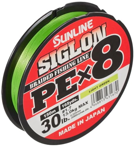 Sunline Siglon Braid Pe X8 Light Green 0.223mm 13Kg 150m Sunline Siglon Braid Pe X8 Light Green 0.223mm 13Kg 150m von Sunline