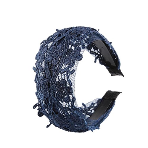 Unbekannt sgerste Haarreif, für Damen, mit Spitze, Blume, Haar-Zubehör, unisex, blau Unbekannt sgerste Haarreif, für Damen, mit Spitze, Blume, Haar-Zubehör, unisex, blau von Unbekannt