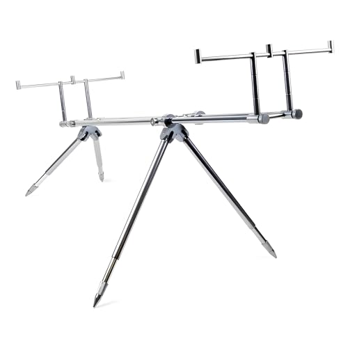 X2 Axis Rodpod 3-Rod - Verstellbar bis 116 cm - 4 verstellbare Beine - Aluminium - Karpfenrutenhalter - Stabile Rutenpositionierung - Langlebig & Kompakt - Für 3 Ruten. von Unbekannt