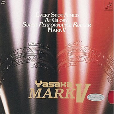 Yasaka Mark V Classic Tischtennis-Gummi, Schwarz , Max Yasaka Mark V Classic Tischtennis-Gummi, Schwarz , Max von Yasaka