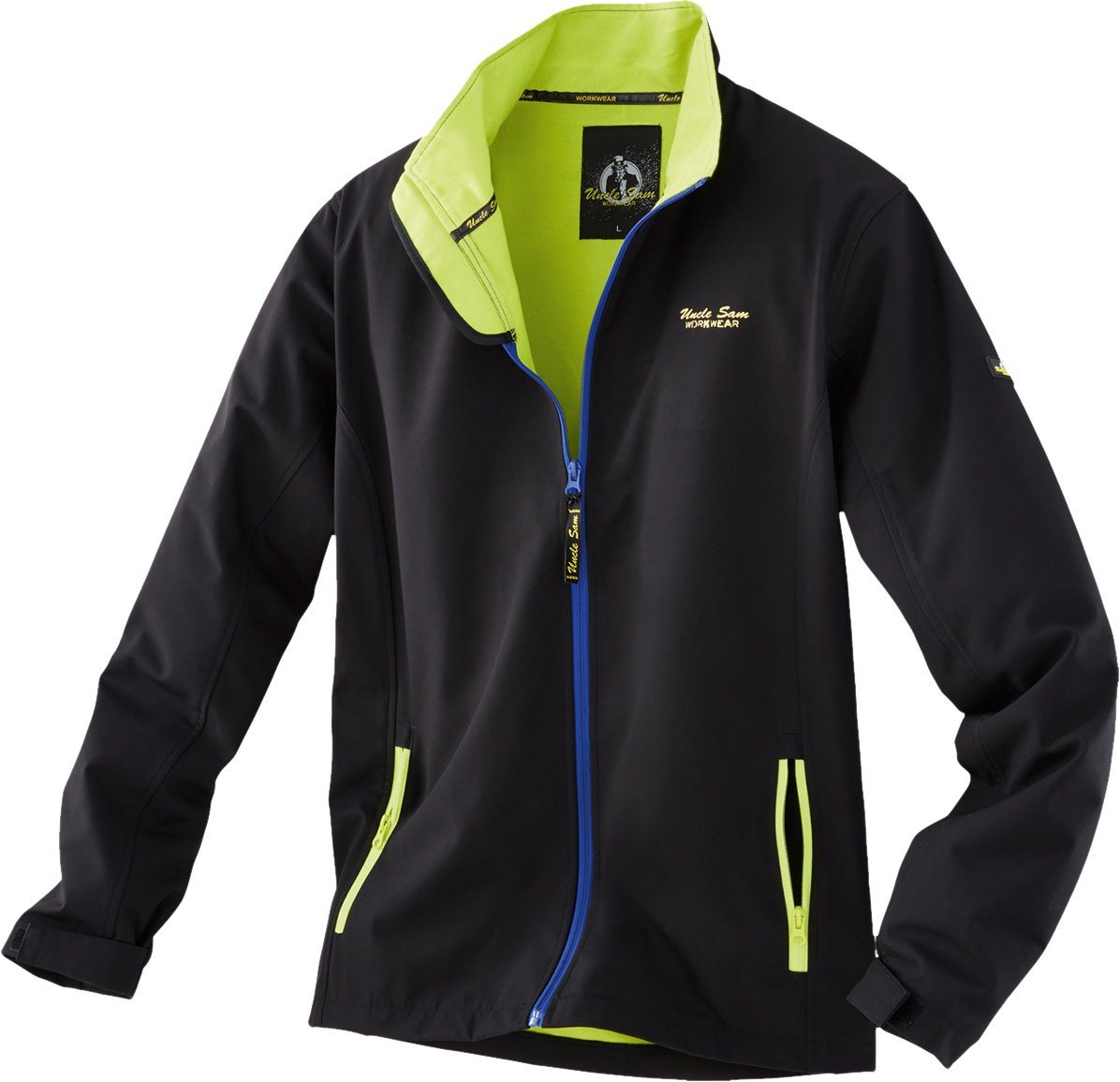 Uncle Sam Arbeitsjacke Softshelljacke schwarz/royal Uncle Sam Arbeitsjacke Softshelljacke schwarz/royal von Uncle Sam