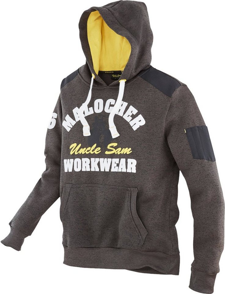 Uncle Sam Arbeitsjacke UncleSam Strickfleecehoody oliv melange Uncle Sam Arbeitsjacke UncleSam Strickfleecehoody oliv melange von Uncle Sam