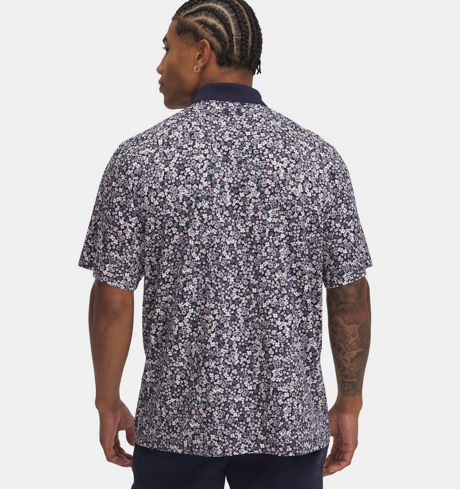 Under Armour® Poloshirt Under Armour Golf Polo Matchplay Navy/Rose-Gemustert Herren von Under Armour®
