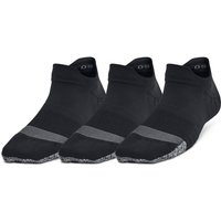 3er Pack UNDER ARMOUR Breathe No Show Tab Füßlinge Damen 001 - black/black/jet gray 0 von Under Armour